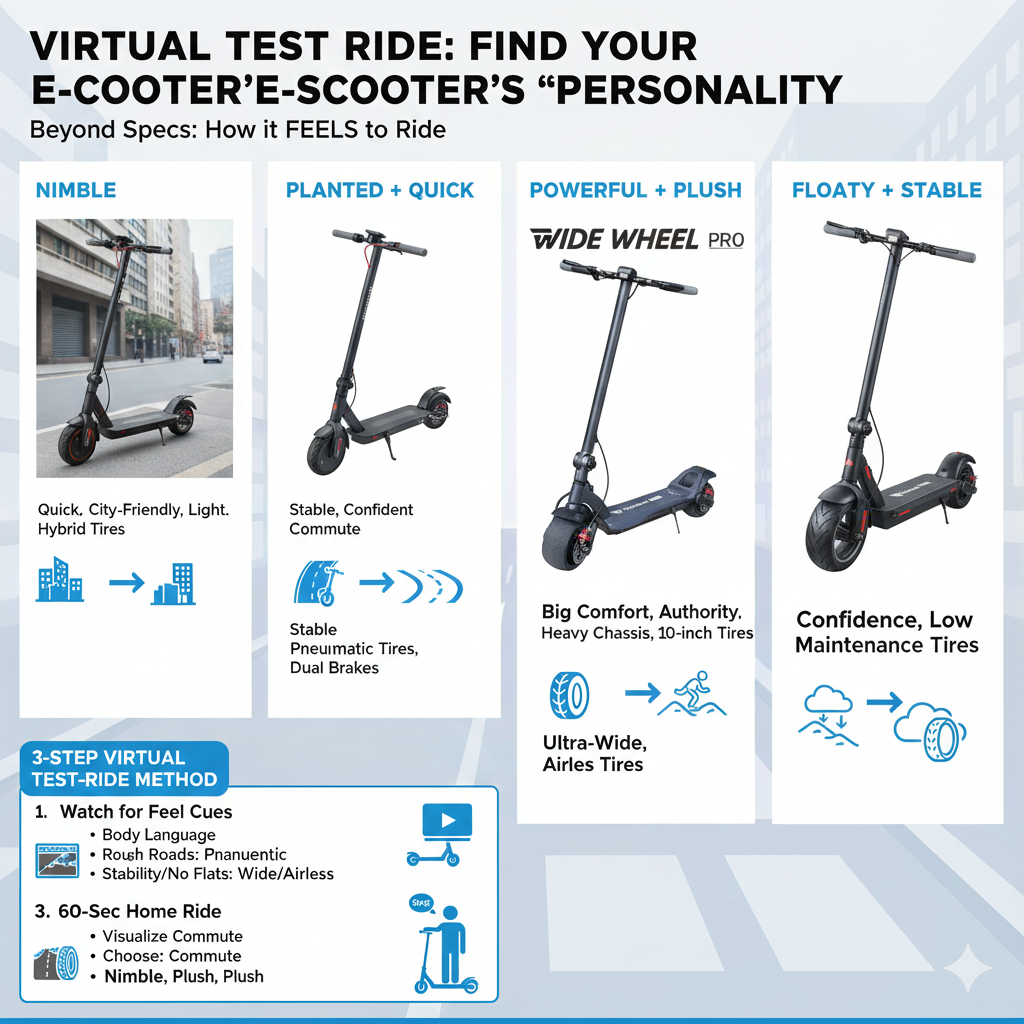 Choose an Electric Scooter Online: Virtual Test Ride by Feel