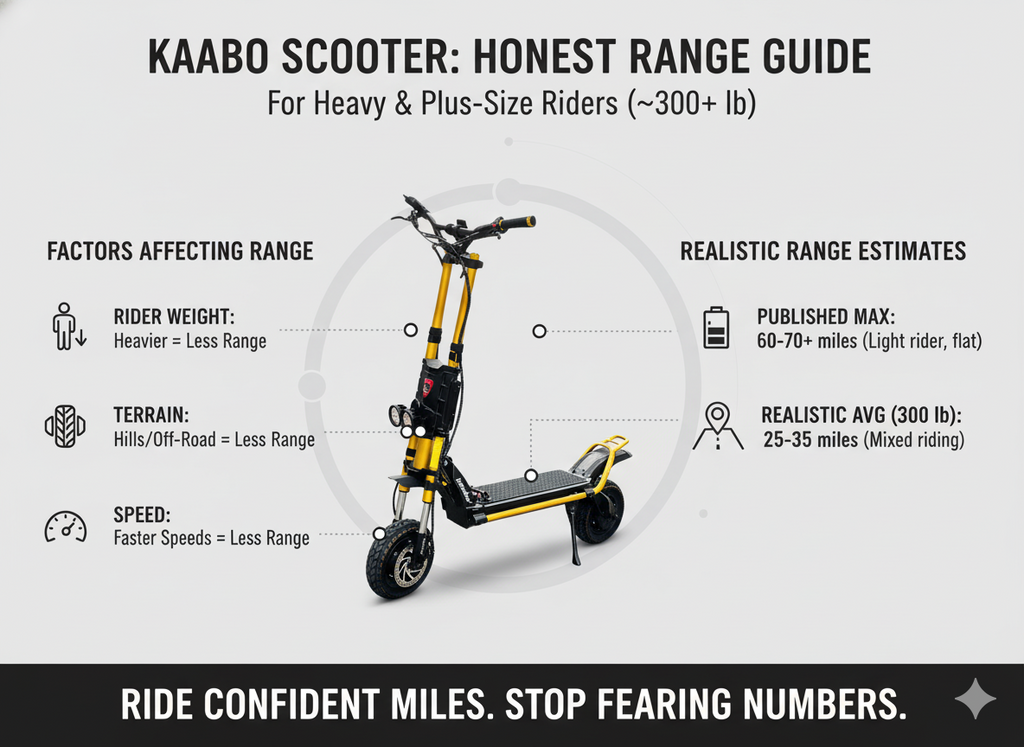 Electric Scooter for Heavy Adults: Real Range for 300 lb Riders