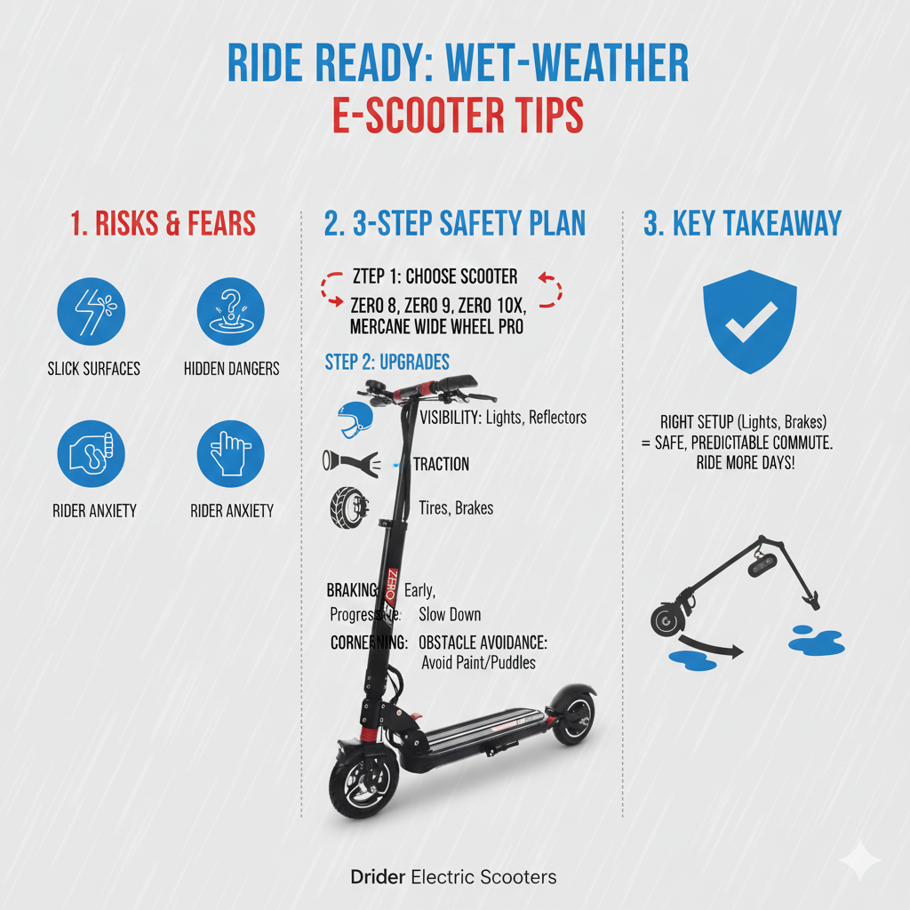 Ready for Weather: Wet-Road Electric Scooter Tips for Safer Commutes